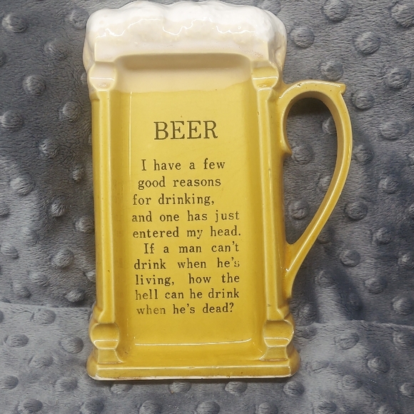 Other - ARTMARK Beer Mug Shaped Ashtray Vintage - Good Reasons To Drinking